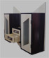 Teaboard; Holzart: Ahorn/Ebenholz